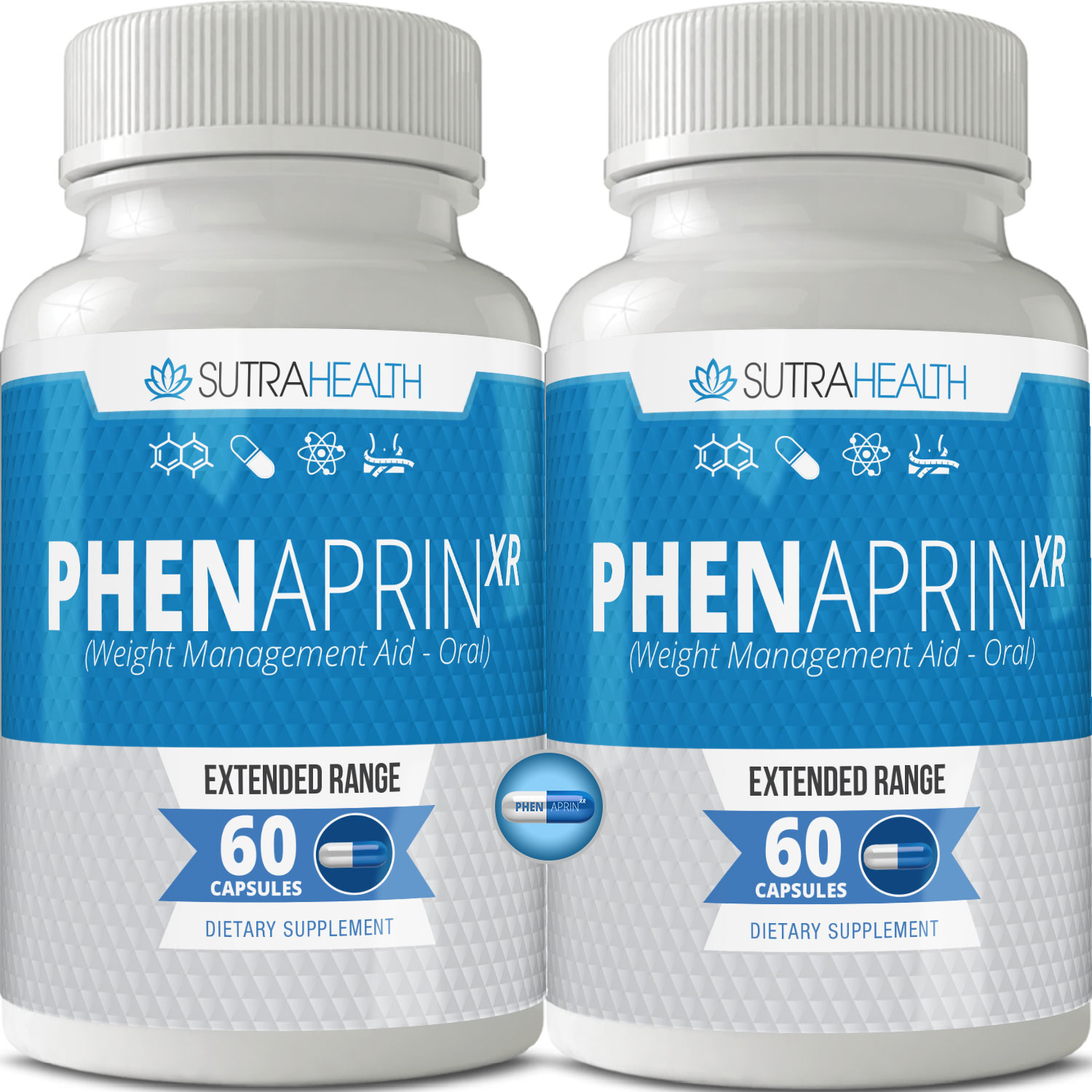 PhenAprinXR Diet Pills - Capsule Form - Dual Pack (Pack of 2)